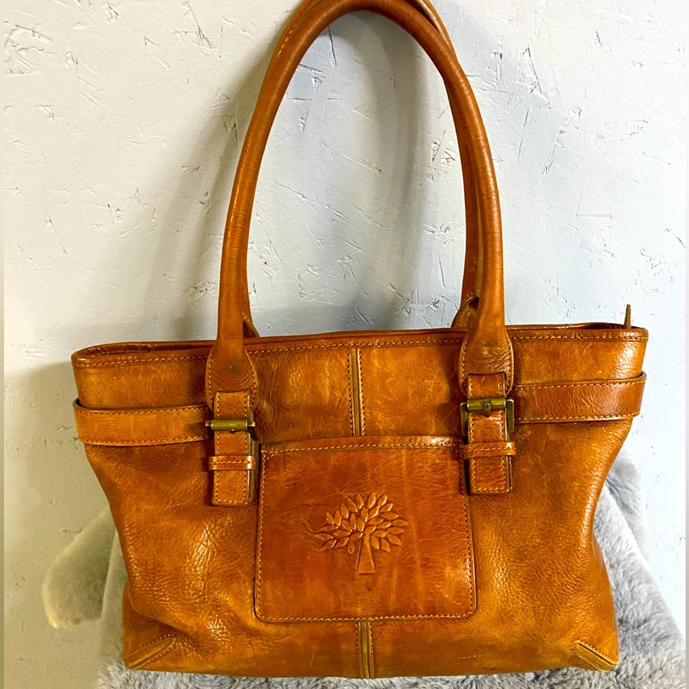 Mulberry leather tote purse